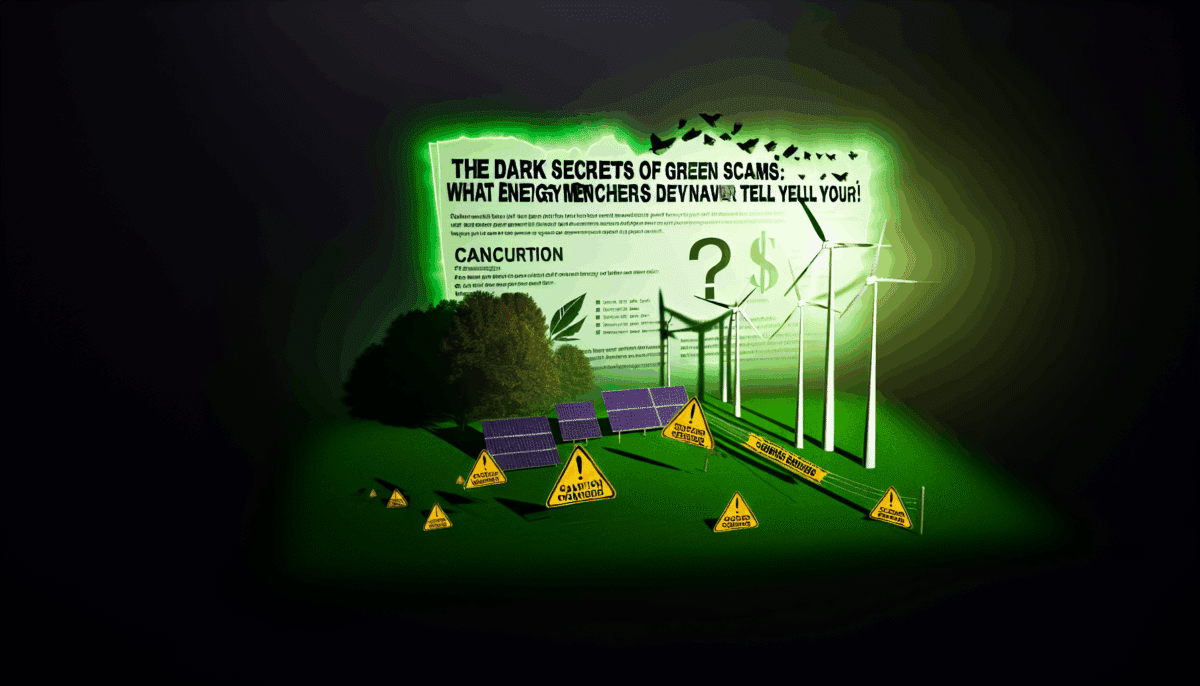 Les secrets sombres des arnaques vertes: ce que les marchands d’énergie ne vous diront jamais! – consommateurs